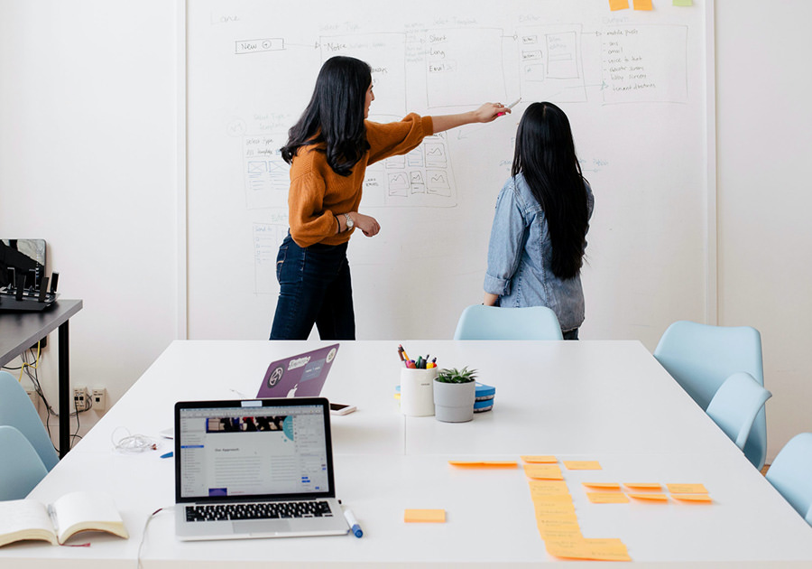 Two Woman Brainstorming